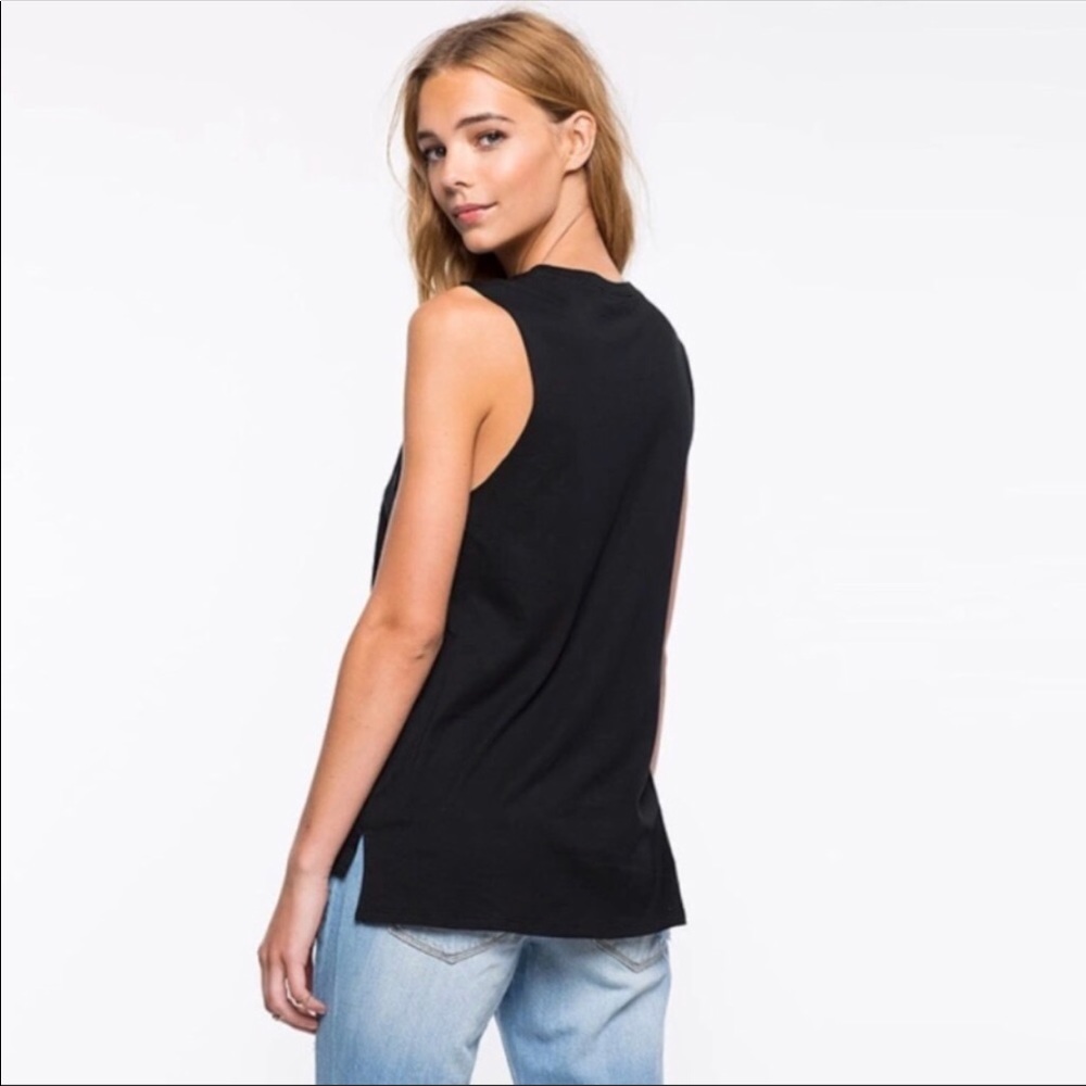 Gold Foil Sleeveless Tank